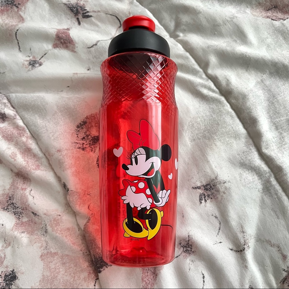 Disney's Minnie Mouse 30oz Sullivan Sports Water Bottle, BPA-free, Red/Black